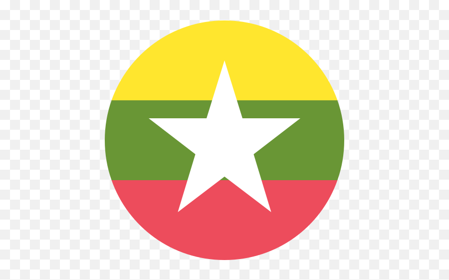 Bandera Myanmar Birmania Emoji Imagen Grande De Alta - Myanmar National Flag,Emojis De Banderas