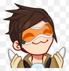 Tracer Style Emote - Overwatch Discord Emotes Emoji,Twitch Emoji