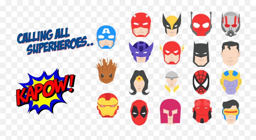 Superheroes Another Avatar Set Requested By A Fellow Plex - Superhero Emoji,Superhero Emotion Cards