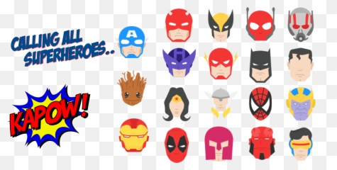 Superheroes Another Avatar Set Requested By A Fellow Plex - Superhero Emoji,Superhero Emotion Cards