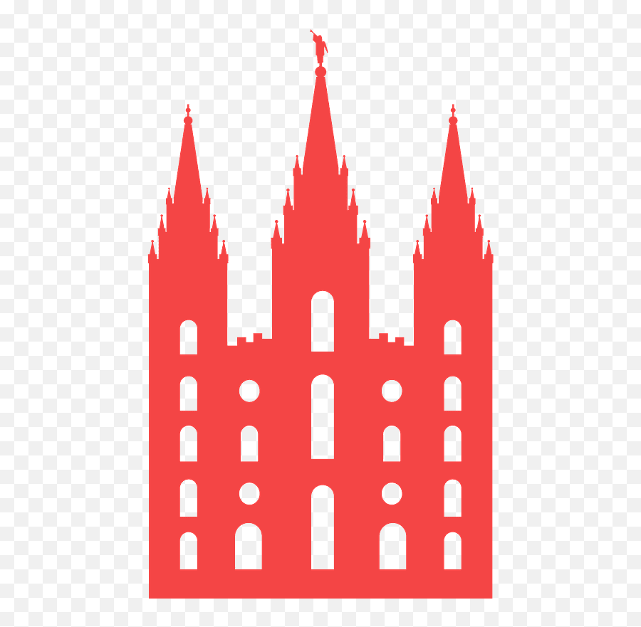 Salt Lake Temple Silhouette - Free Vector Silhouettes Salt Lake Temple Silhouette Emoji,Emoticons Of Mormon Temple