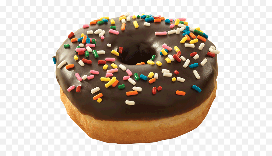 Chocolate Sprinkle Donut - Chocolate Sprinkle Donut Emoji,Facebook Emoticons Donuts