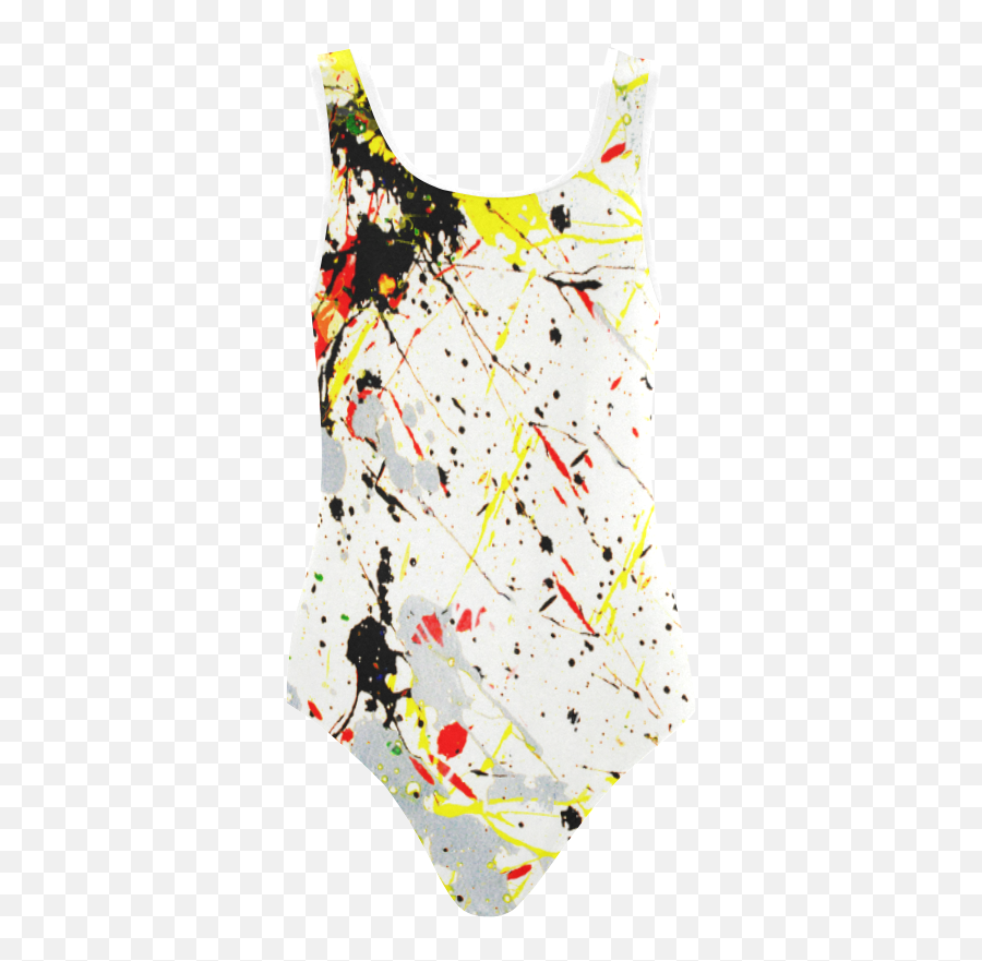 Yellow Black Paint Splatter Vest One - Sleeveless Emoji,Razzberry Emoticon