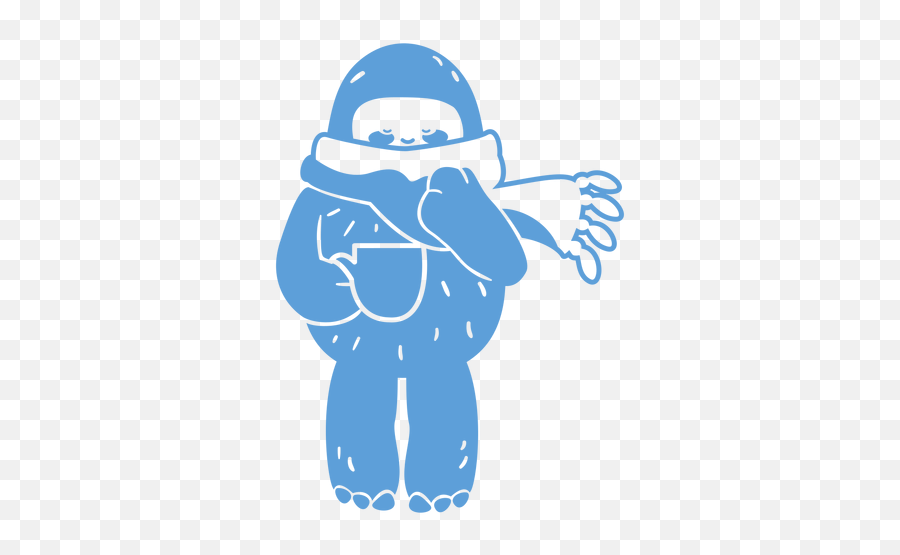 Cozy Yeti Cute - Transparent Png U0026 Svg Vector File Fictional Character Emoji,Instagram Emoji Meanings Snowman