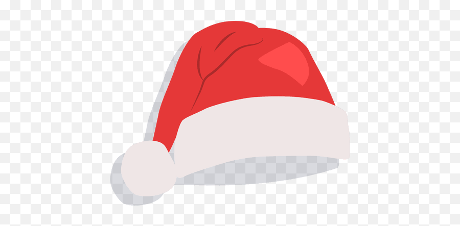 Red Santa Claus Hat Drop Shadow Icon 21 - Transparent Png Clothing Emoji,Christmas Baseball Emojis