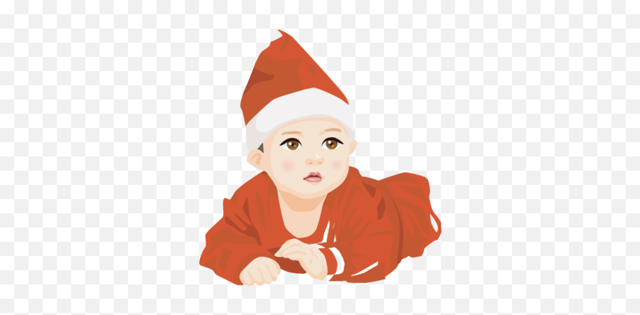 Child Drawing Cartoon Christmas Emoji,Emotion Of Child On Christmas