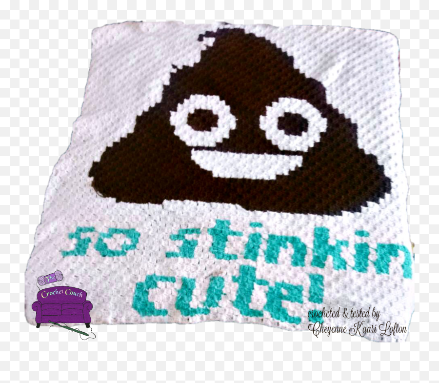 Stinkin Cute Baby Afghan C2c Crochet Emoji,Crochet Written Pattern C2c Emoji Shawl