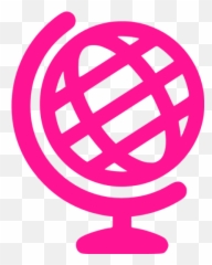 Deep Pink Globe 3 Icon Emoji,How To Make Emoticons Out Of Workds