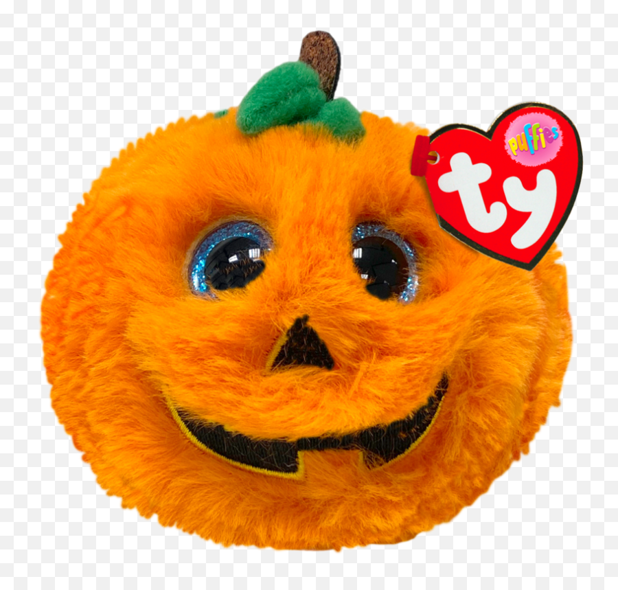 Ty Beanie Puffies - Seeds Halloween Pumpkin Emoji,Emoticon Cat Mask