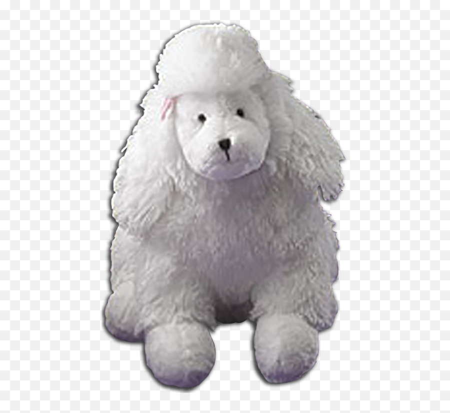 Cuddly Collectibles - Boyds Cuddle Fluffs Plush Poodles And Emoji,White Toy Poodle Emoticon