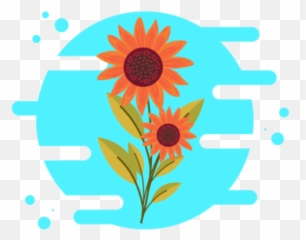 Sunflower Collection Circle Clipart Graphic By Fadhiesstudio Emoji,A Wedding Bouquet Of Flowers Emoji