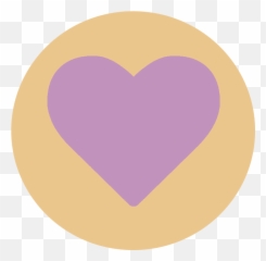 Large Circle Heart Light Violet W Lid Prairies And Petals Emoji,Heart Decoration Emoji