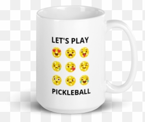 Pickleball Coffee Mugs - Serveware Emoji,Coffee Drinking Emoji