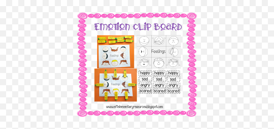 Esl Feelings Clip Board - Dot Emoji,Emotions Board