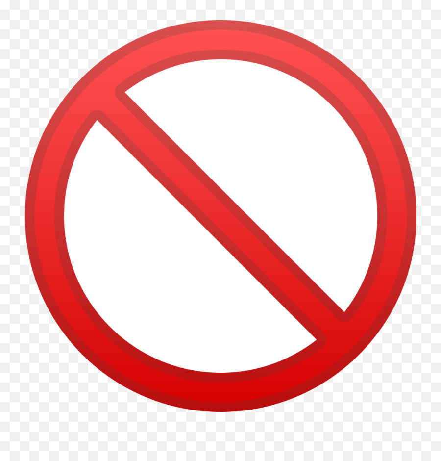 Prohibited Emoji Clipart Free Download Transparent Png - Emoji,Google Emoji Download