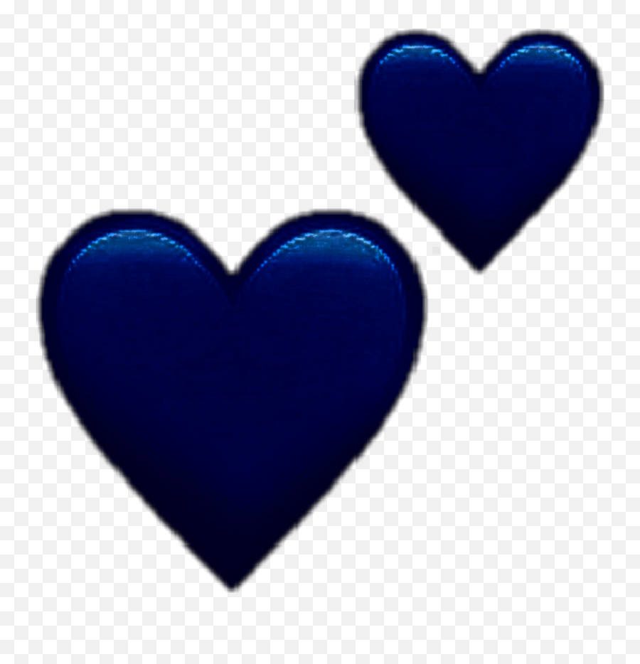 Darkblueheart Darkblue Sticker - Girly Emoji,Dark Blue Heart Emoji