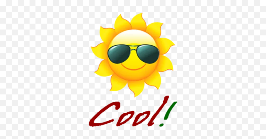 Animated Funny Stickers For Whatsapp Personal Sticker - Sun With Sunglasses Clipart Transparent Emoji,Baixar Mais Emoticons Para Whatsapp