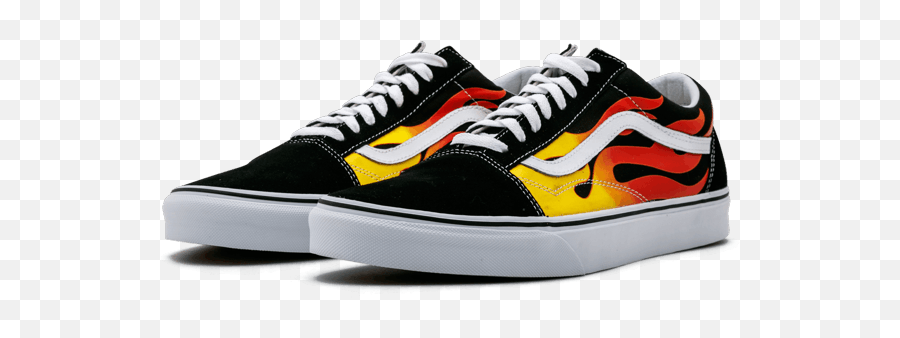 Vans Old Skool With - Tenis Old Skool Flame Emoji,Emoji Shoes Vans