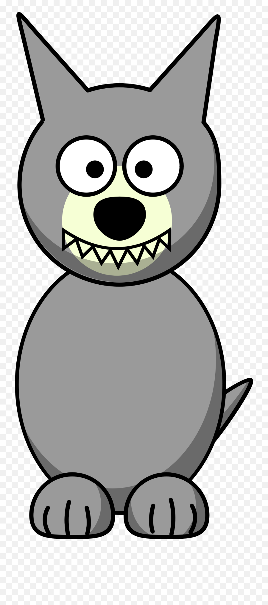 Cartoon Wolf Clipart - Wolf Clipart Easy Emoji,Wolf Forum Emoticons