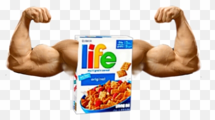 Life Biceps Arms Cereal Sticker By Steve Taylor - Fist Emoji,Biceps Emoji