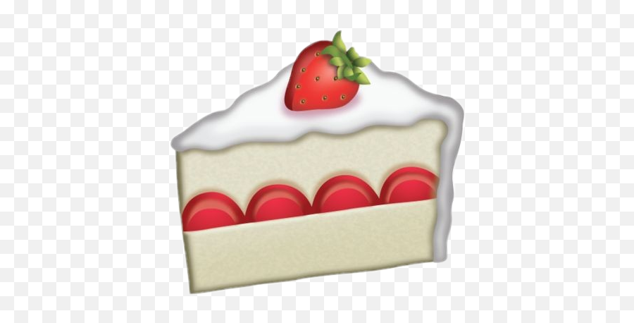 Strawberry Red Cake Piece Sticker By Teddybear - Pumpkin Pie Emoji Mean,Marshmallo Emoji