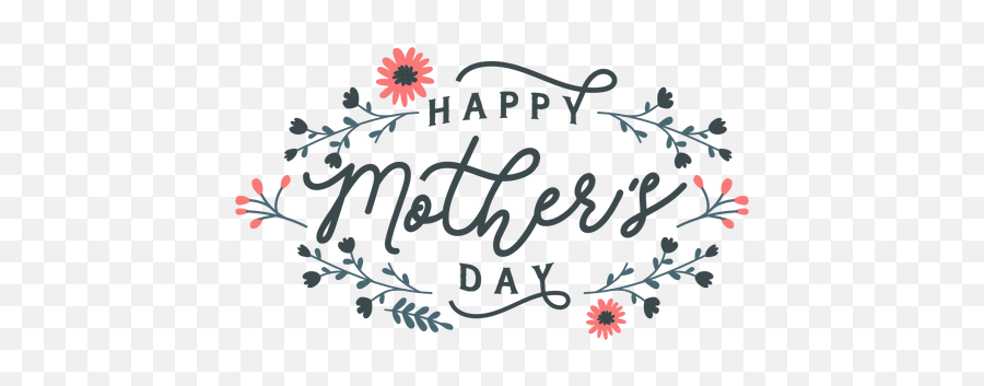 Vector Transparente Png Y Svg De Letras - Happy Mothers Day Lettering Emoji,Emoticon De Las Madres