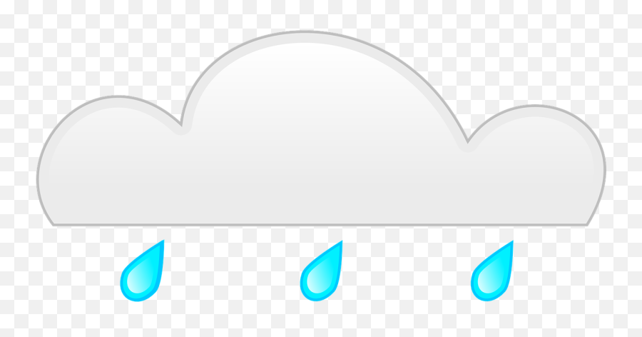 Gray Raindrops Climate - Dot Emoji,Emotions Clip Cards Weather