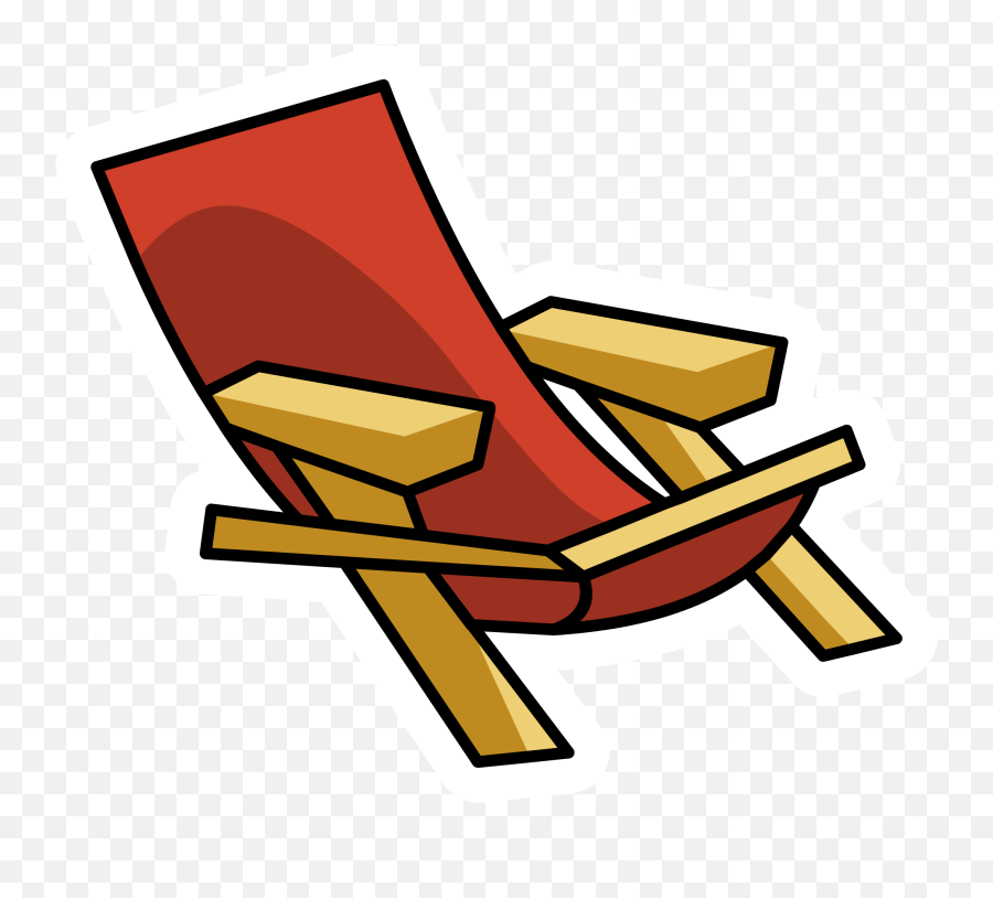 Beach Chair Pin - Easy Cartoon Beach Chair Emoji,Emojis Playa