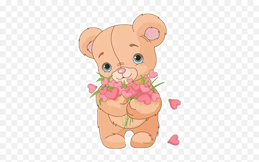 Bear Love - Stickers For Whatsapp Love Cute Love Teddy Bear Drawing Emoji,Teddy Bear Hug Emoticon On Whatsapp