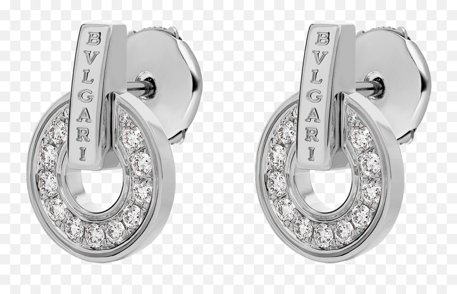 Bvlgari Bvlgari White Gold Earrings - Bvlgari Ref 357318 Emoji,Swarovski Zirconia Earrings Emotions