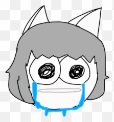 Crying Moneko Blank Template - Imgflip Emoji,Draw Emojis Cats