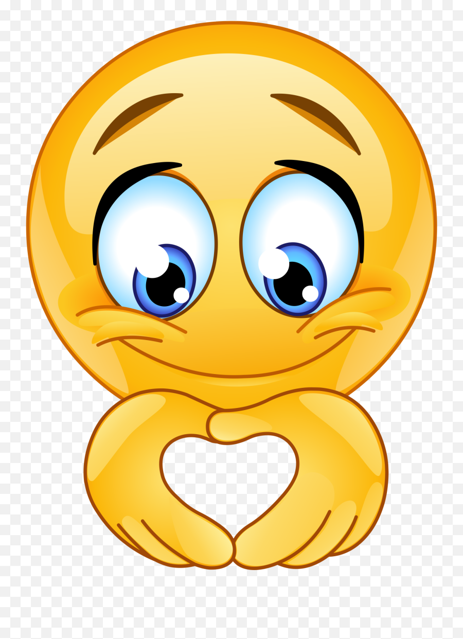Heart Hands Emoji Decal - Emoji Hand Heart,Heart Hands Emoji