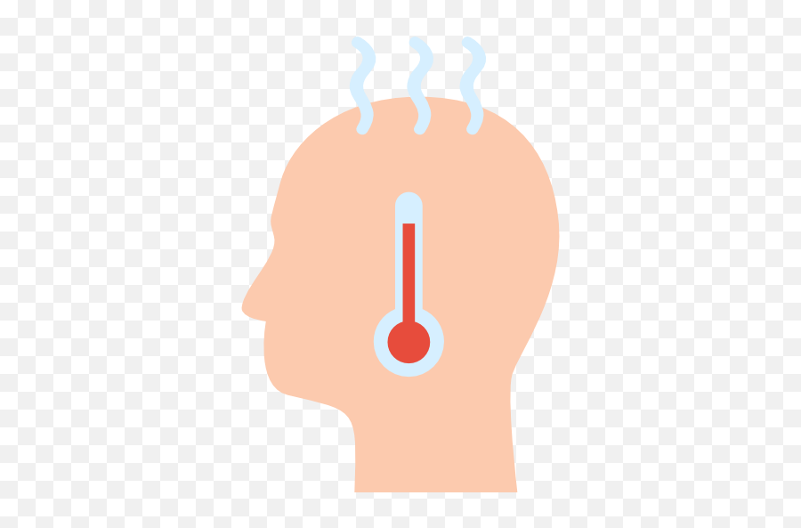 Sick Mercury Temperature Thermometer - Fever Flat Icon Emoji,Temperature Emoji