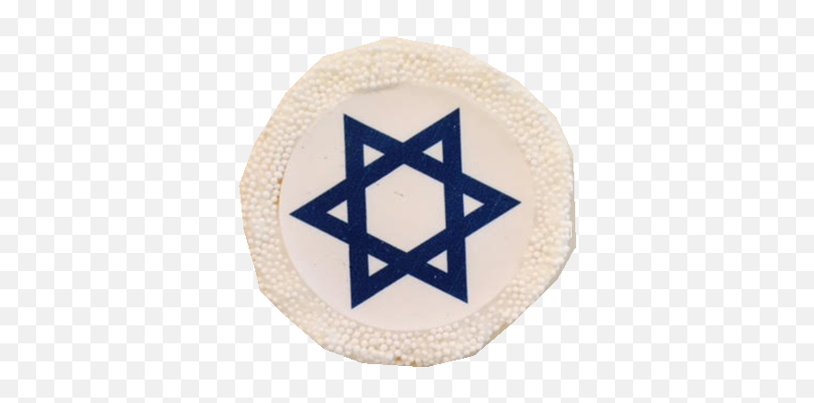 Star Of David Sugar Cookies With Nonpareils Emoji,Flag Of Israel Emoji