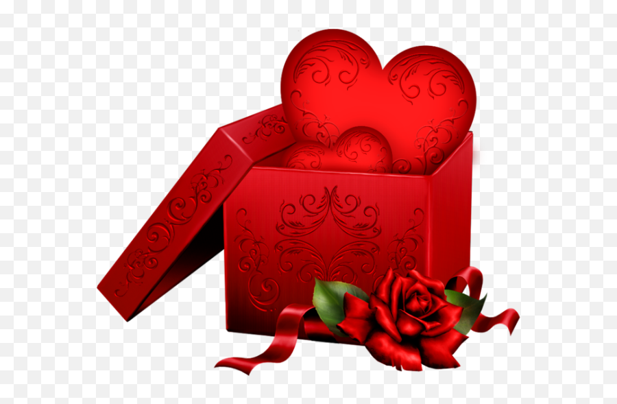 Heart With Gift Box Clipart - Valentine Gift Png Emoji,Gift Heart Emoji