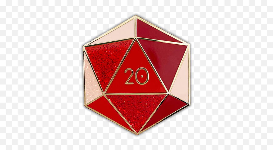 Opal D20 - October Birthstone Du0026drpg Enamel Pin Emoji,Ruby Emoji