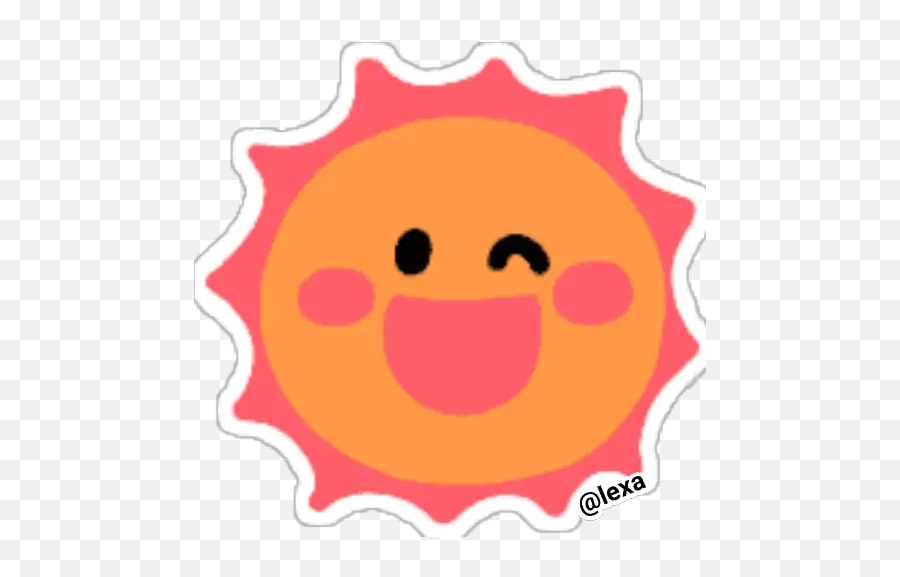 Sticker Maker - Kawaii Emoji,Red Sun Emoji
