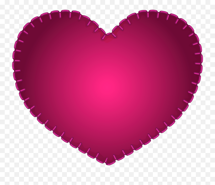 Pink Heart Sewing Style Png Clipart - Girly Emoji,Free Sewing Emoji