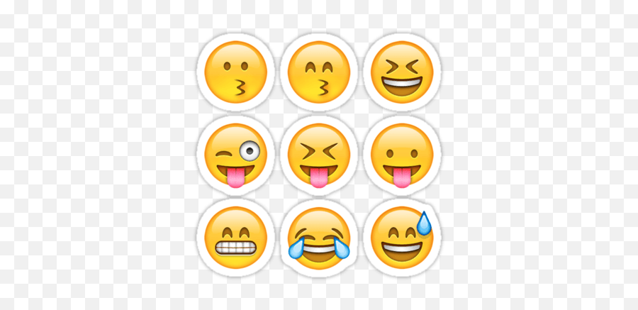 Smilies Emoji 9 Pack B Sticker U2014 Devstickers - Emoji Stickers Png Pack,B Emoji