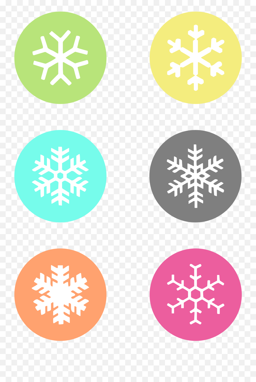 Winter Name Tags Printable - Printable Snowflake Tag Emoji,Emoji Gift Tags