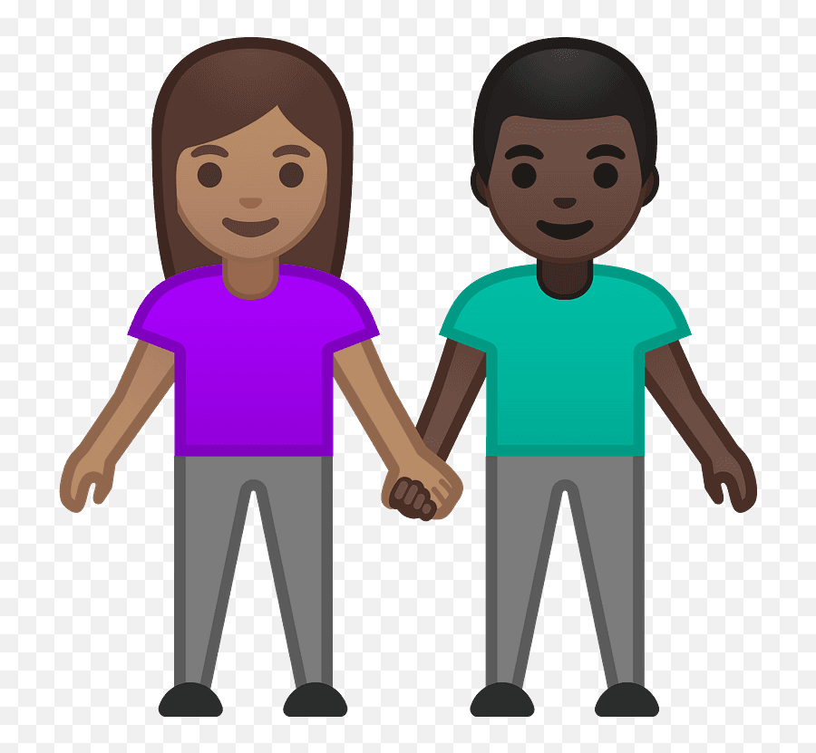 Medium Skin Tone Dark Skin Tone Emoji - Woman And Man Holding Hands Light Skin Tone Medium Skin Tone,Hold Up Emoji