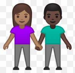 Medium Skin Tone Dark Skin Tone Emoji - Woman And Man Holding Hands Light Skin Tone Medium Skin Tone,Hold Up Emoji