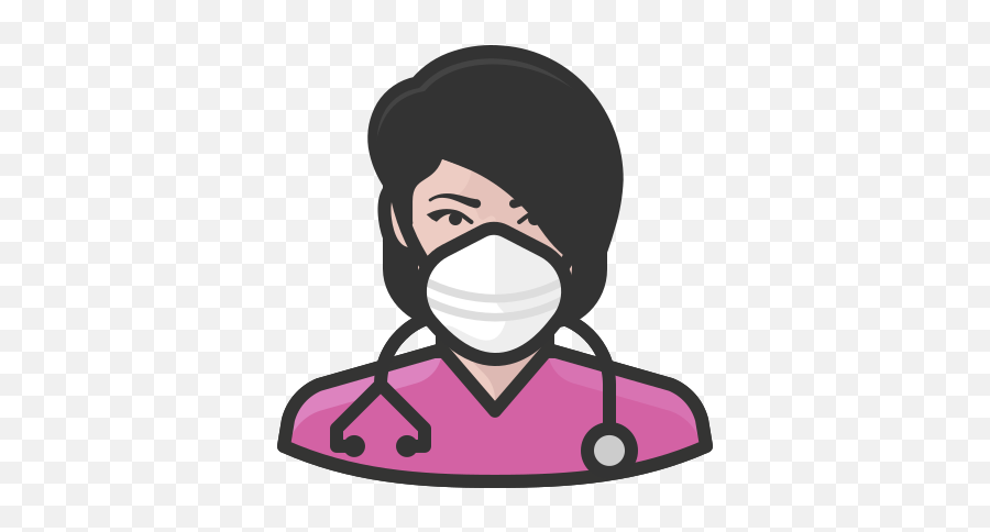 Nurse White Female Coronavirus - Nurse Mask Icon Emoji,Nurse Emoticons Free