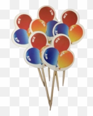 Topper Cup Cake U2013 Lamay - Balloon Emoji,Emoji Cake Toppers