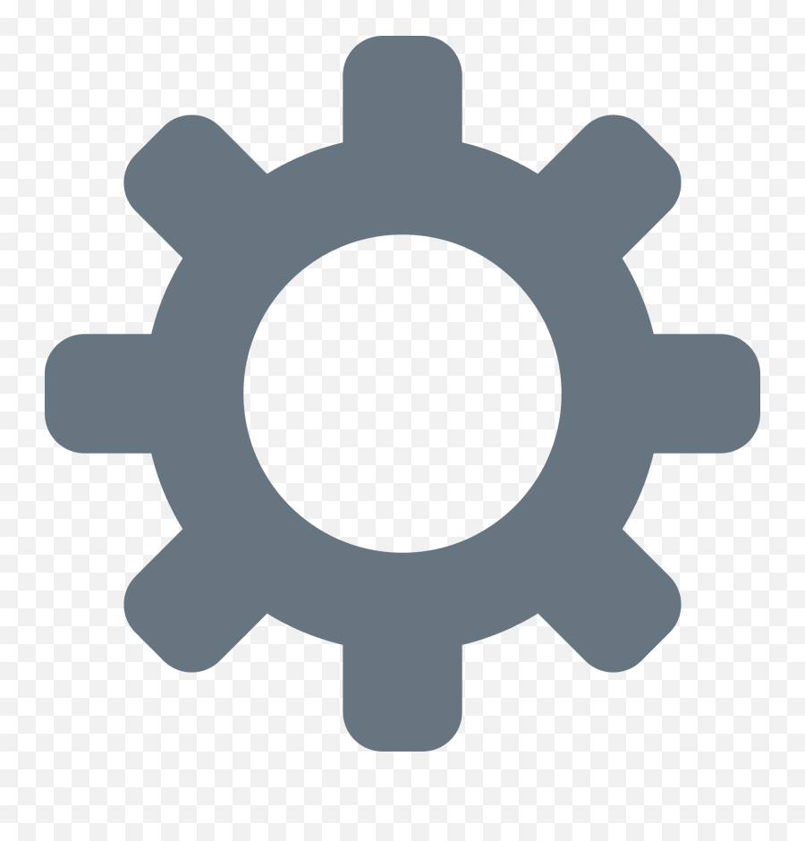 Gear Emoji - Settings Icon Dark Grey Png,Unicode Emoji
