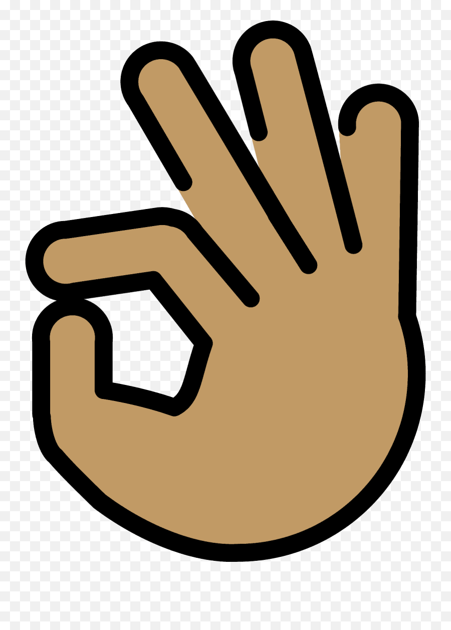 Ok Hand Emoji Clipart - Ok Hand Clipart Png,Okay Hand Emoji