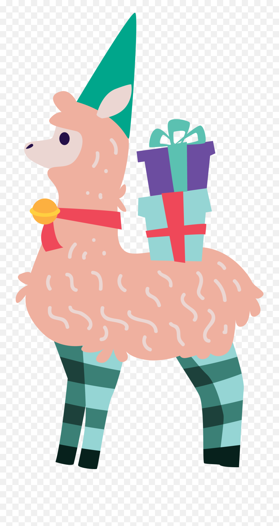 Elf Llama - Fictional Character Emoji,Girl With The Pizza Emoji For Dominos