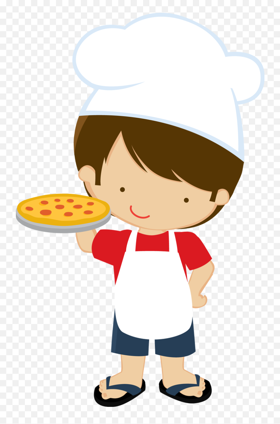 Cook Clipart Happy Cook Cook Happy - Chef Kids Cartoon Png Emoji,Dragomon Hunter' Emoji