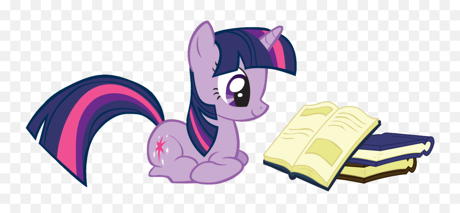 Fanmade Twilight Sparkle Reading A Book - My Little Pony Read Book Emoji,Emoji Reading A Book