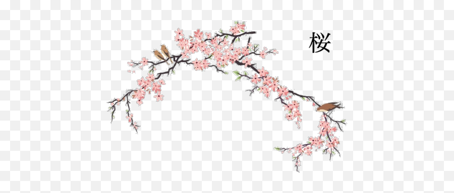 Japanese Flower Png Transparent - Cherry Blossom Drawing Cute Emoji,Japanese Flower Emoji